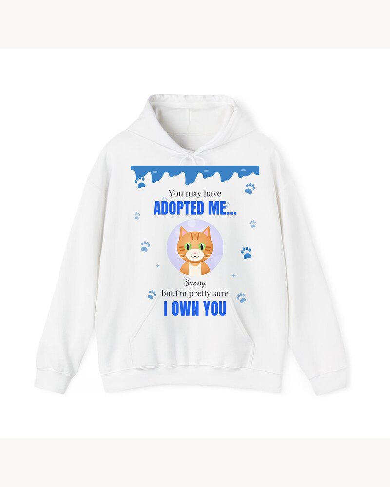 Custom Photo Pet Adopted Me Own You Hoodie - Personalized Birthday Gifts For Dog Lovers, Cat Lovers, Pet Moms And Dads - But I Am Pretty Sure I Own You