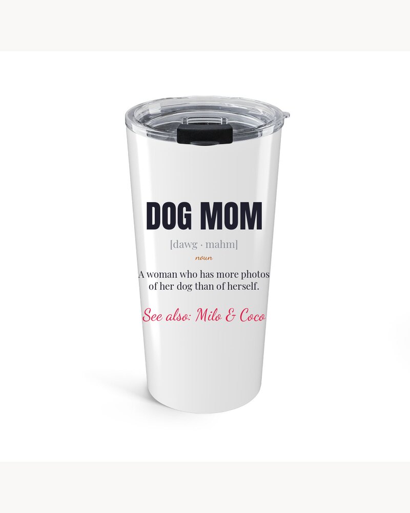 Tumblers: Funny Dog Mom Cat Dad Definition Tumbler - Personalized Mother's Day Father's Day Birthday Gifts For Dog Moms, Dog Dads, Cat Moms, Cat Dads - Defined By Love