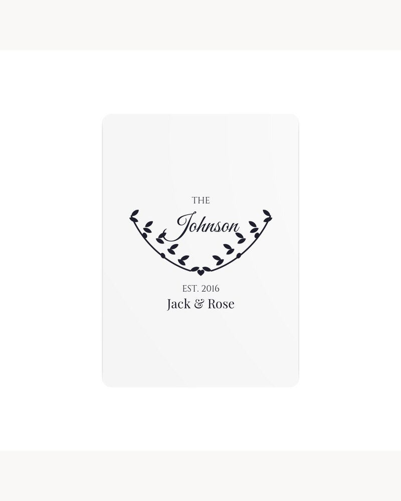 Metal Signs: Custom Family Last Name Established Sign Metal Sign - Personalized Wedding Anniversary Housewarming Gifts For Couples, Family - Established With Love