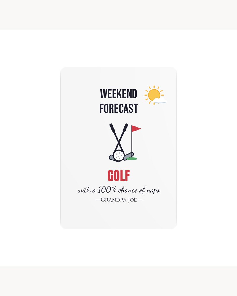 Metal Signs: Funny Weekend Forecast Hobby Metal Sign - Personalized Father's Day Birthday Christmas Gifts For Dad, Grandpa, Husband - 100% Chance Of Naps