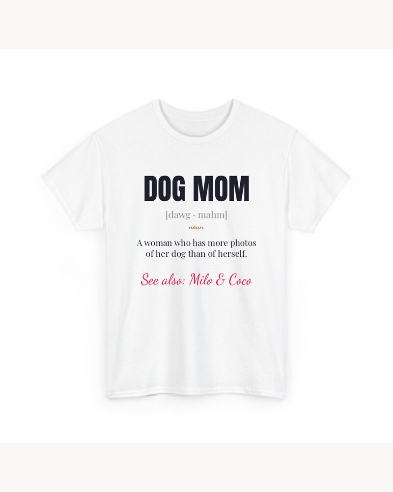 Funny Dog Mom Cat Dad Definition T-Shirt - Personalized Mother's Day Father's Day Birthday Gifts For Dog Moms, Dog Dads, Cat Moms, Cat Dads - Defined By Love
